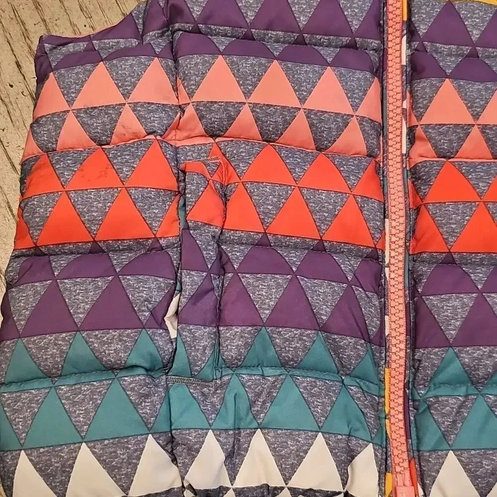 Colorful Geometric Puffer Vest Baby Gap Size 3